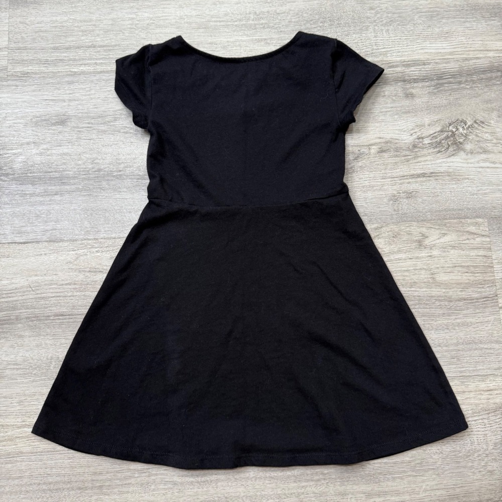 The Childrens Place Black Fit and Flare Dress, XS (4) Girls Casual‎